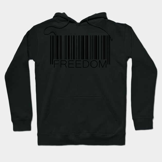 Freedom Barcode Hoodie by mikazure